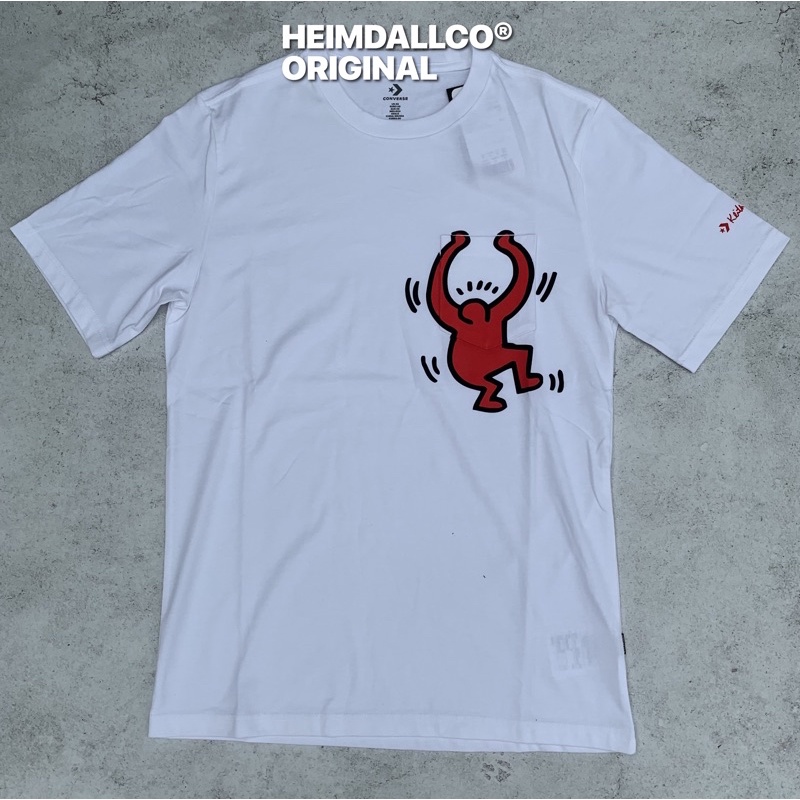 CONVERSE x KEITH HARING LOGO POCKET TEE WHITE ORIGINAL