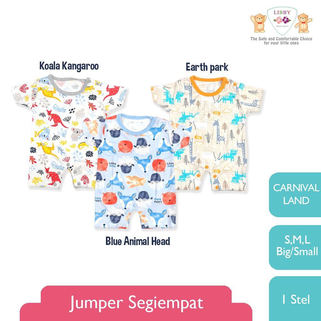 Libby Baju Kodok Segi Empat - Libby Jumper Bayi Segiempat (0-3m)