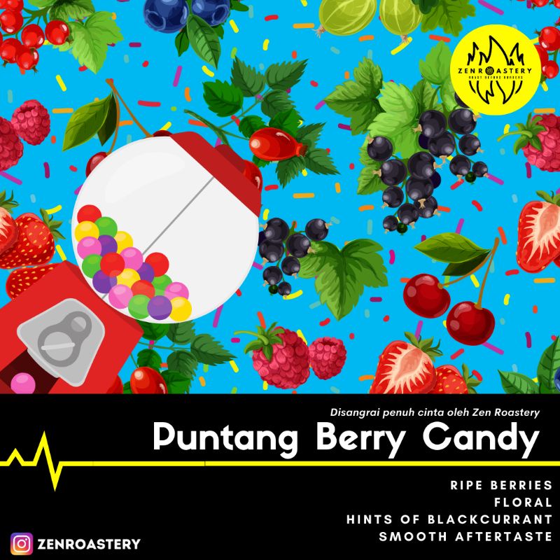 

Kopi Puntang Berry Candy Wine Process 200 gr Zen Roastery