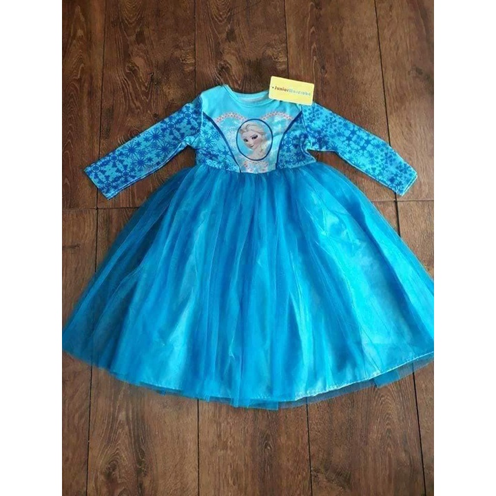 Gamis bayi gamis dress anak frozen elsa biru muda import