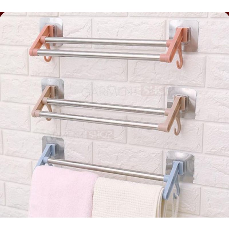 Rak Gantung Handuk / Gantungan Tempel Dinding Dapur  / Rak Gantung Kamar Mandi