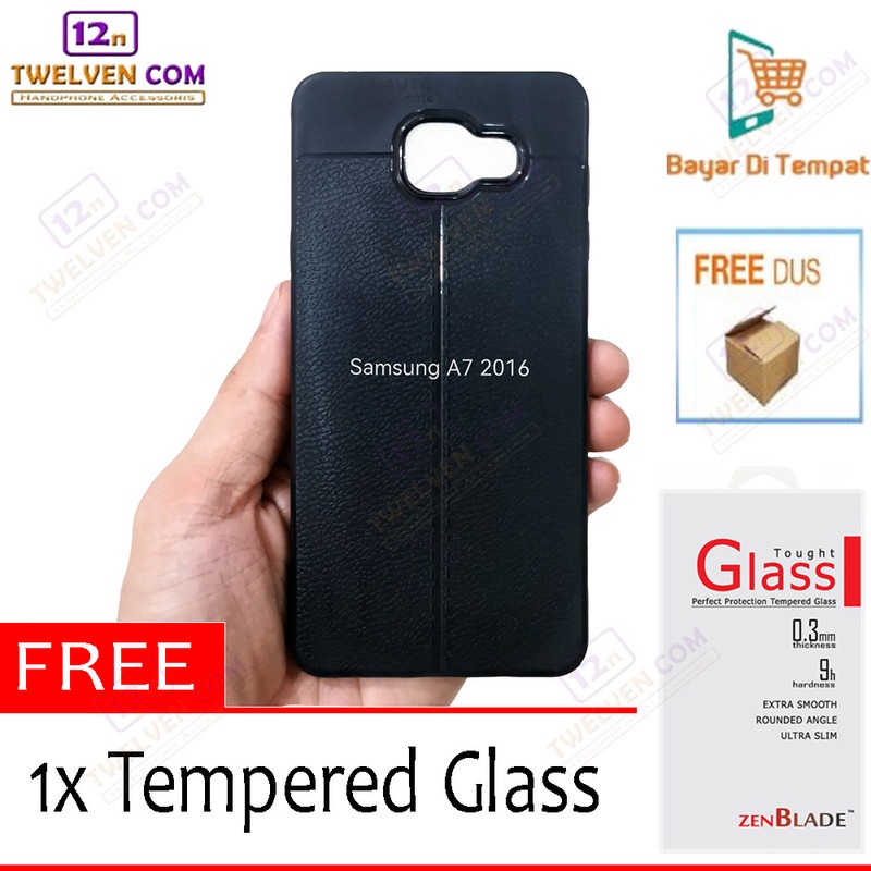 [FLASH SALE] Case Auto Focus Softcase Samsung A7 2016 - Free Tempered Glass