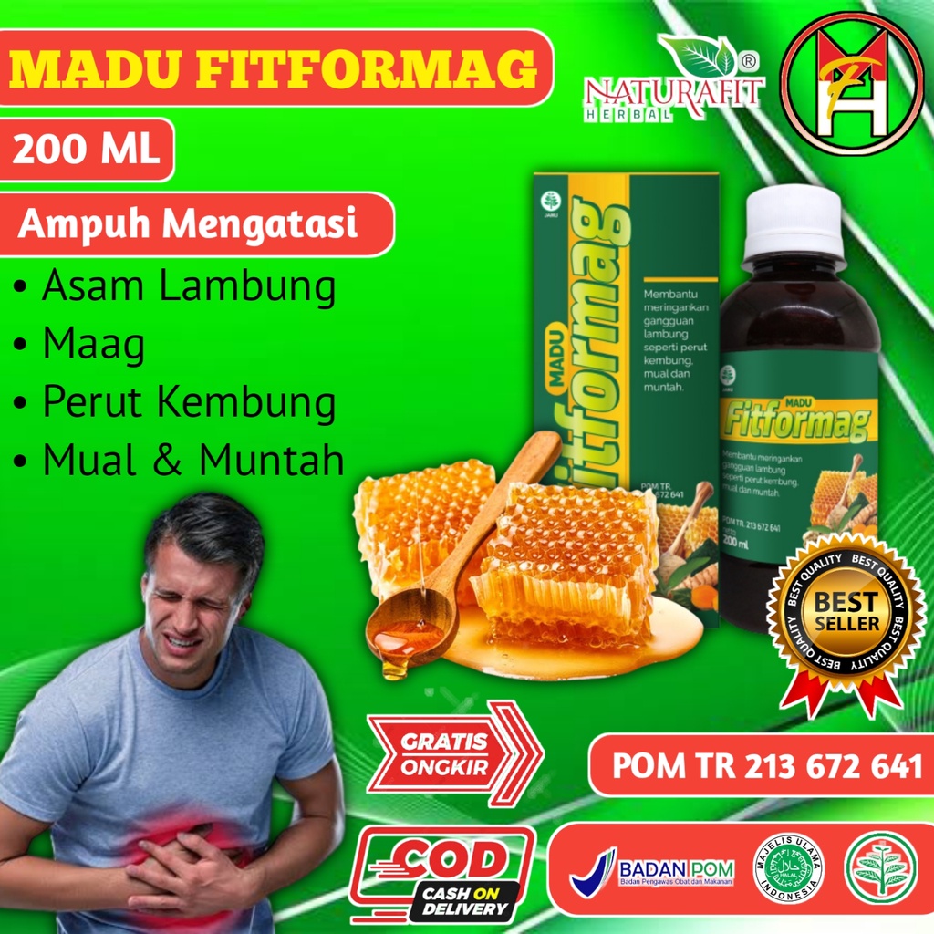 Madu FITFORMAG Original obat Herbal Atasi Sakit Maag Penurun Asam lambug
