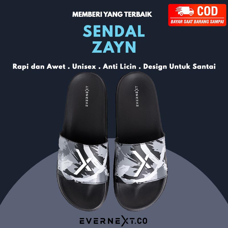 Sandal ZAYN Slipper Selop Cowok Wanita Pria Anti Licin Outdoor Santai Anak Kekinian Premium COD