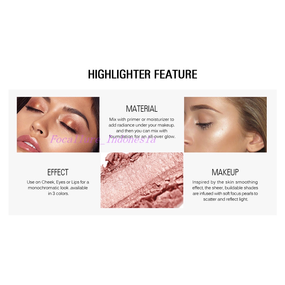 [BISA COD] 100%ORI SACE LADY Highlighter Powder Kosmetik / Makeup 6 Warna Glitter