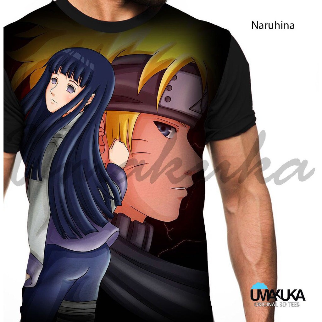 Baju Tshirt Kaos 3d Umakuka Anime Naruto Hinata One Piece Premium Original Keren Murah Shopee Indonesia