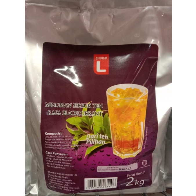 

Choice L Minuman Serbuk Teh Rasa Blackcurrant 2 kg