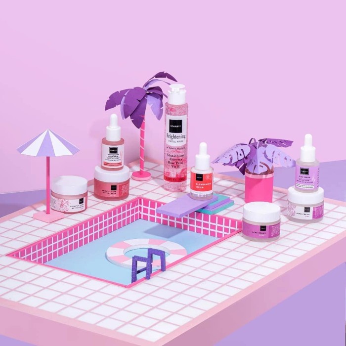 Scarlett Paket Skincare+glowtening serum ( 5in 1 ) - Brightly+gloww