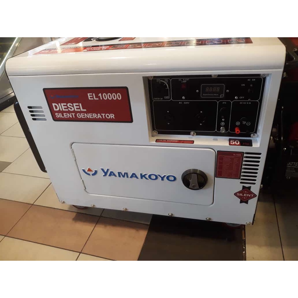 Yamakoyo Silent Diesel Generator type EL 10000 ( Genset 6000Watt )