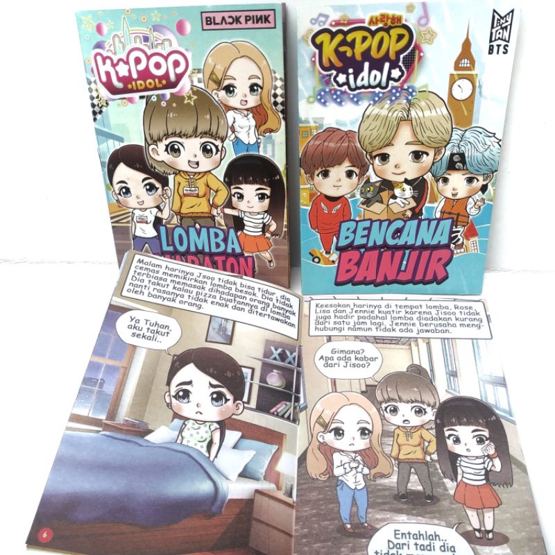 buku komik cerita kpop bts blackpink lucu bacaan edukasi anak sebelum bobo