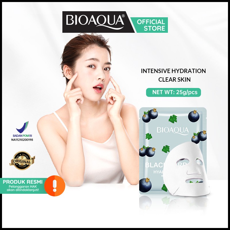 ✨ AKU MURAH ✨BIOAQUA sheet mask Brightening Moisturizing skin care Masker Wajah/ Sachet