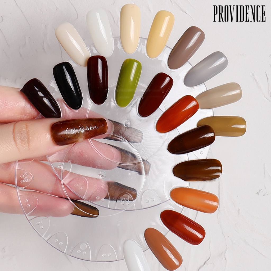 Providence Piring Display Kutek Gel Uv Bentuk Bulat Bahan Akrilik Ringan Bisa Dilepas