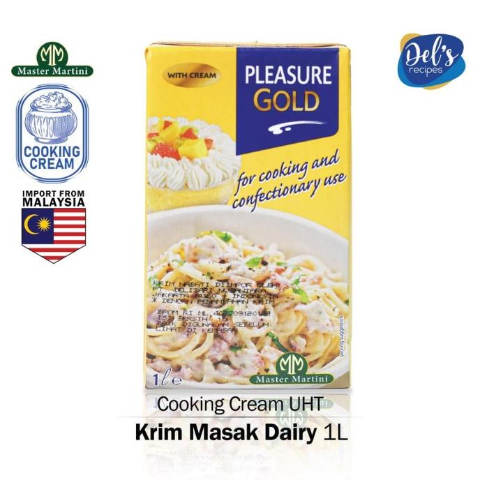 

(BISA COD) Krim Masak dairy serbaguna - Cooking Cream UHT Pleasure Gold 1 L KOMPLIT Kode 72
