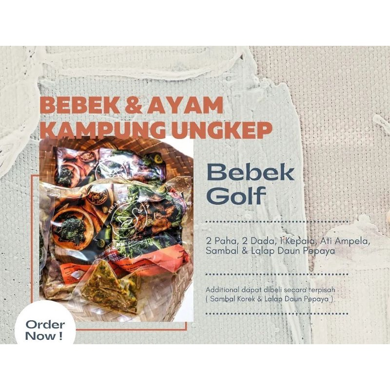 

Bebek dan Ayam Kampung Ungkep (Frozen Food) Khas Kartasura Bebek Golf