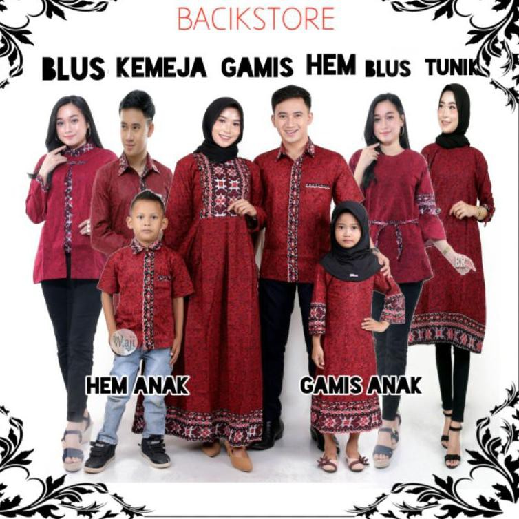 (LV.10F 21ᴬ) BATIK COUPLE KELUARGA ~ MOTIF MUARA SONGKET