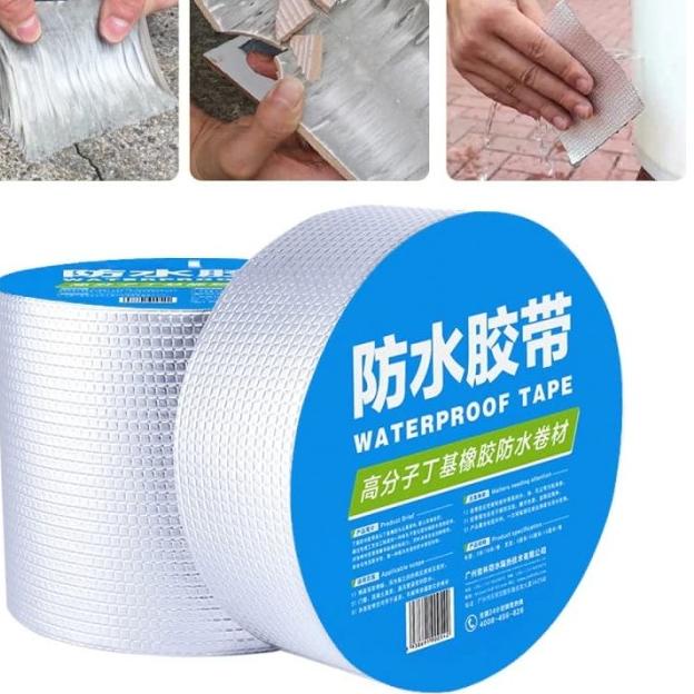 

Lakban tambal Anti Bocor Alumunium Foil Tape Tahan Panas - 5cm X 300cm