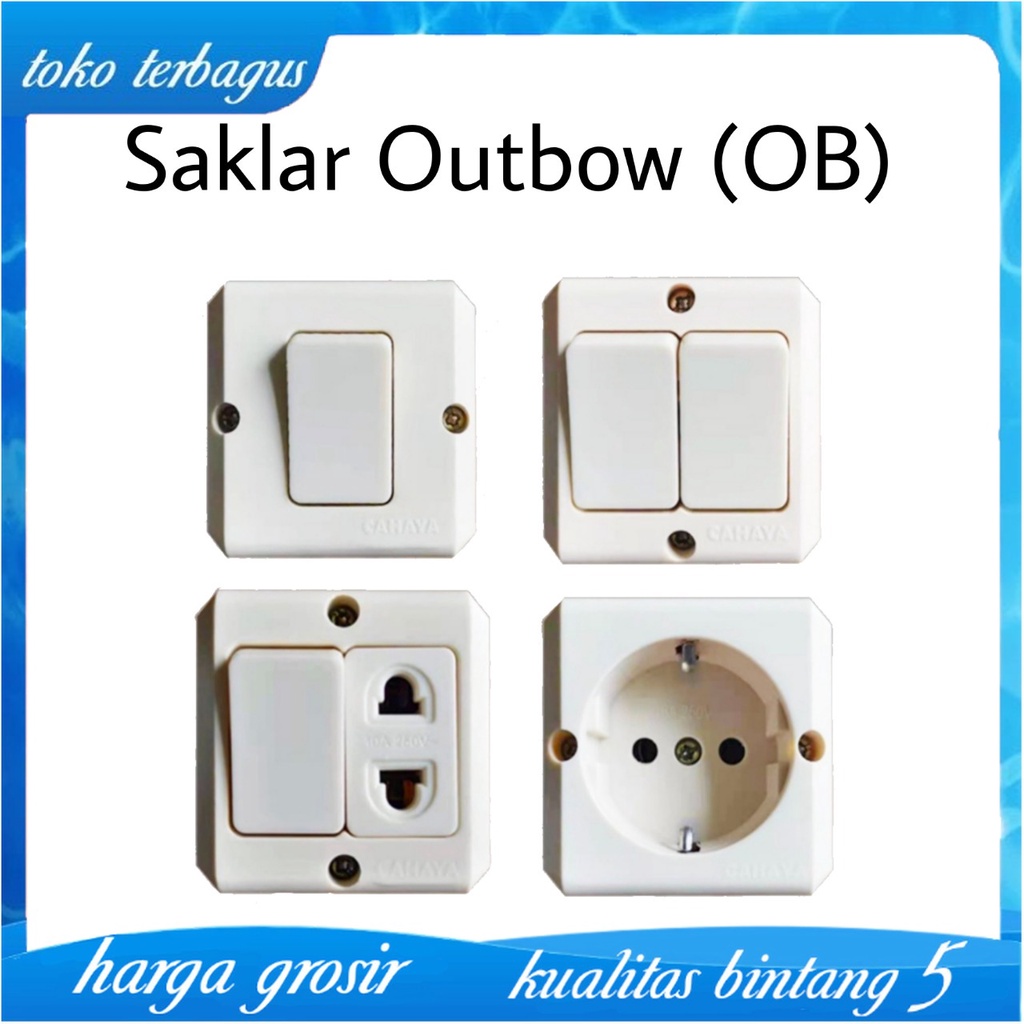 Saklar Outbow OB SNI Sakelar Sakalar Putih Modern Minimalis Awet