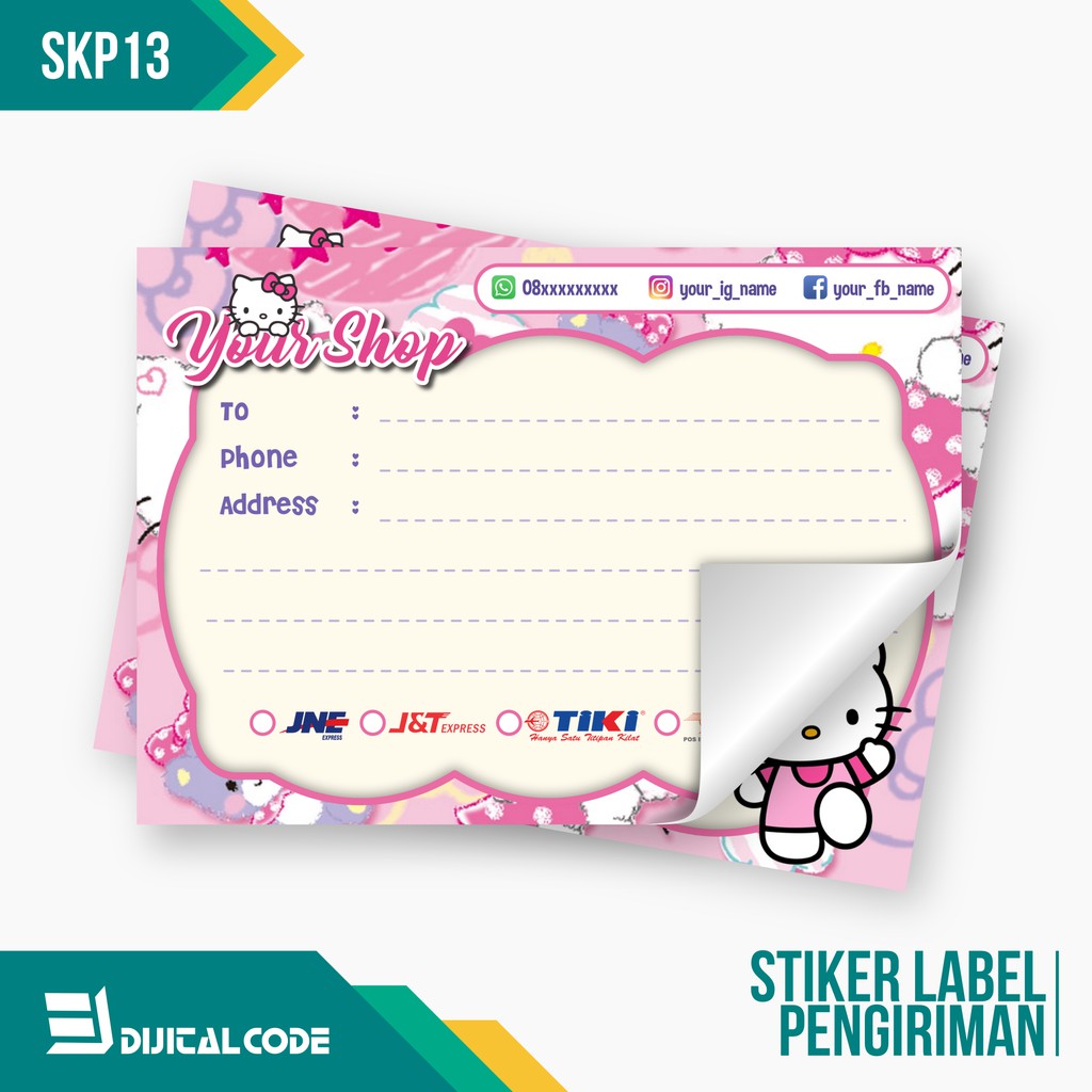 

SKP13 Stiker Label Pengiriman Paket Online Shop Olshop New