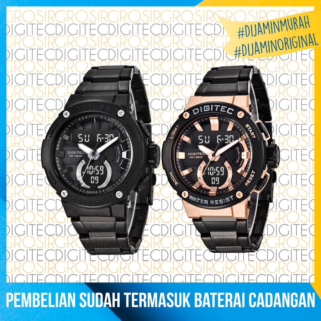 Jam Tangan Digitec DG 3111T Original Dan Anti Air Jam Digitec Pria