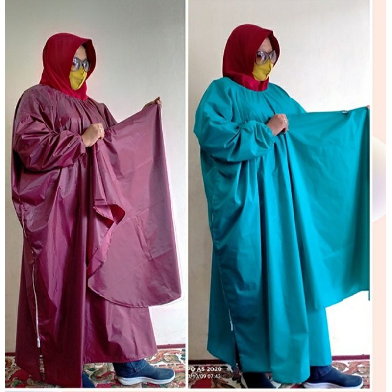 Mantel gamis kerudung / jas hujan muslimah