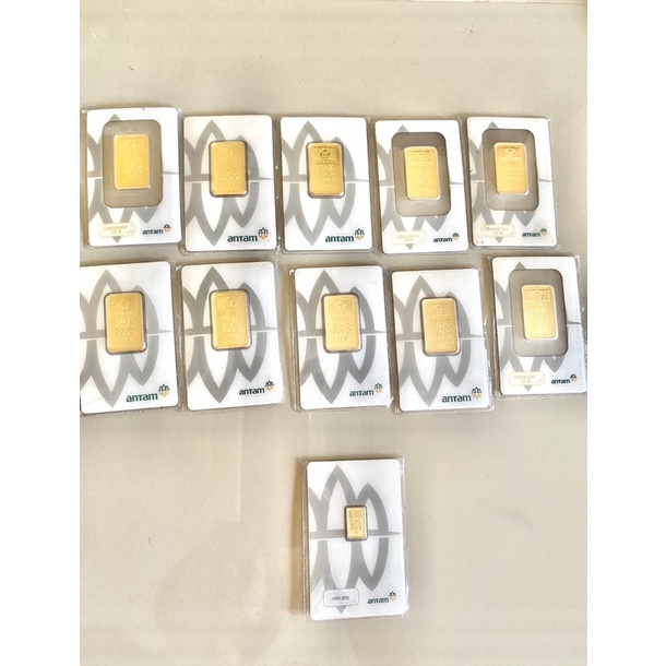 EMAS 10 gram LOGAM MULIA ANTAM KLASIK RETRO & SERTIFIKAT