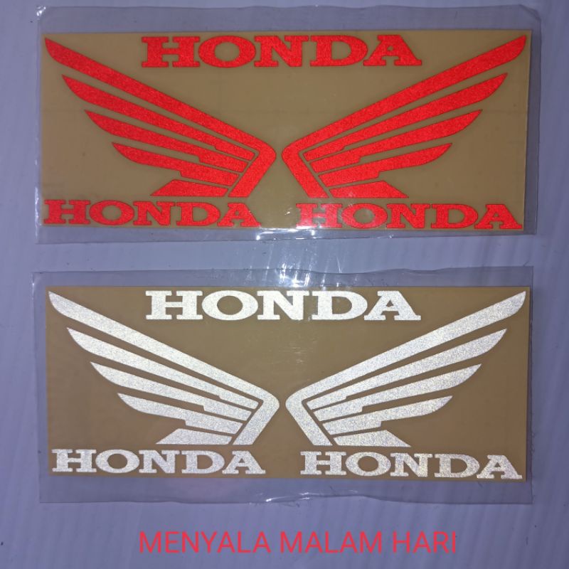 Stiker Cutting Logo Sayap Honda | Wings Honda sepasang | stiker wings sayap honda set