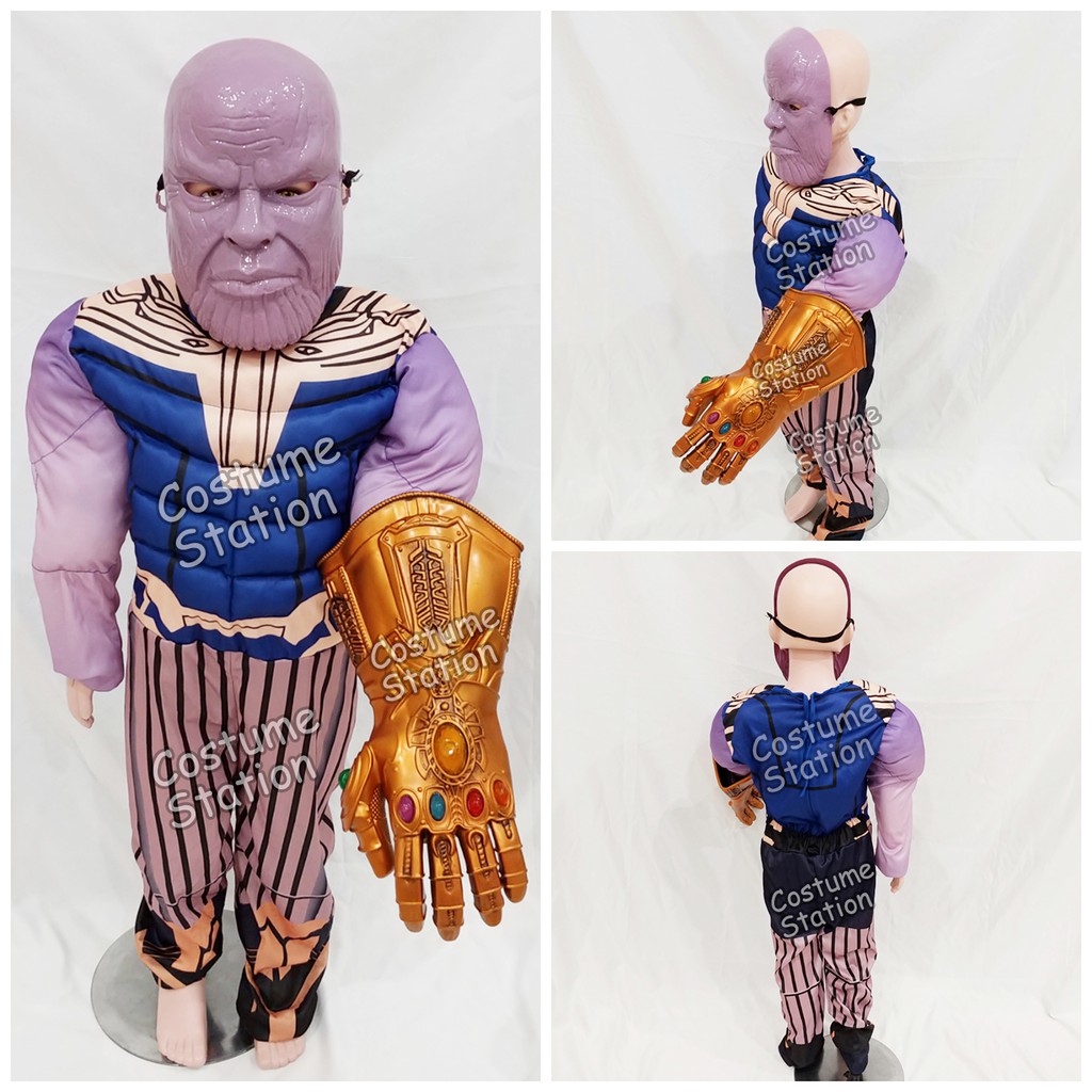 Kostum Supervillain Thanos / Costume Marvel Avengers Fortnite anak laki