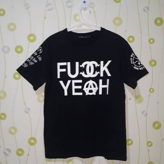 Kaos shirt gold 24karats black