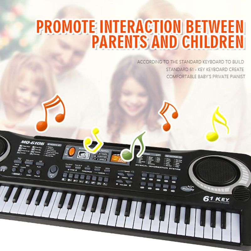 Sun 61kunci Keyboard Elektronik Musik Digital Untuk Papan Kunci Piano Elektrik Anak