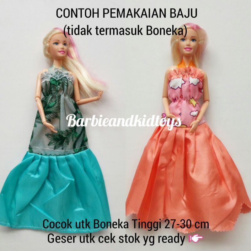 Baju Boneka Barbi Kerut - Mainan Dress Party Baju Pesta Berbi KERUT