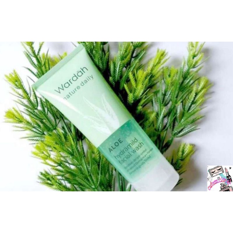 ☃Cutezz_Ching1☃Wardah Nature Daily Aloe Hydramild Facial Wash 100ml