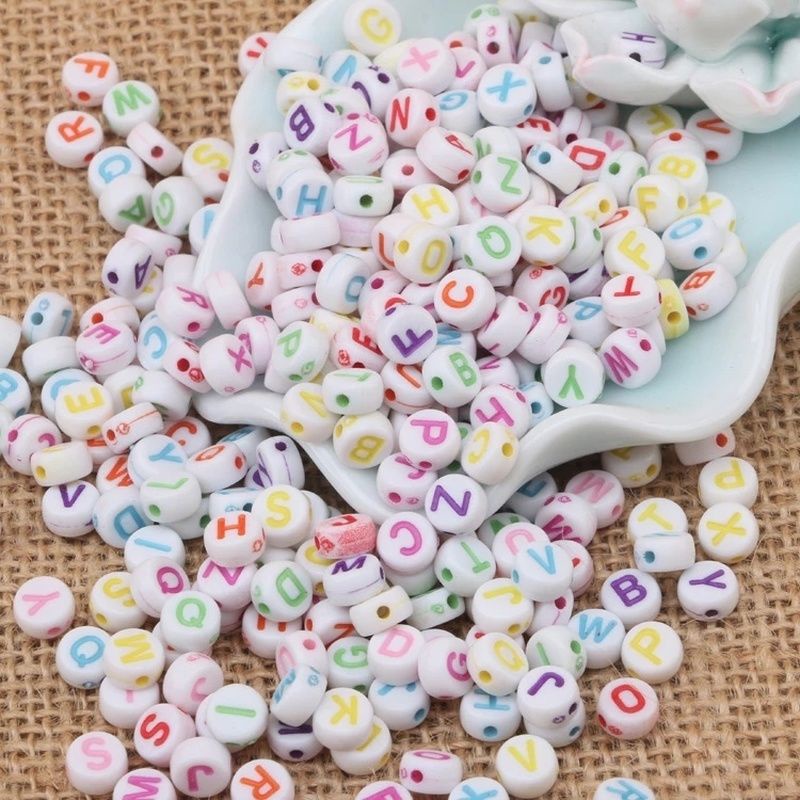 mote huruf tambahan untuk strap masker/keychain (per 1 huruf)