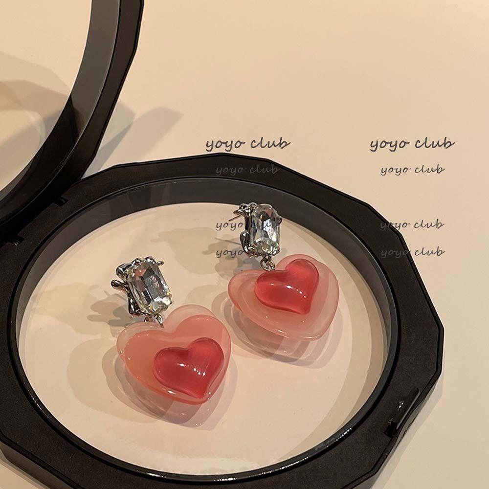 Mxbeauty Anting Menjuntai Temperamen Hati Cinta Trendi Sederhana Untuk Anak Perempuan Giwang Telinga Manis