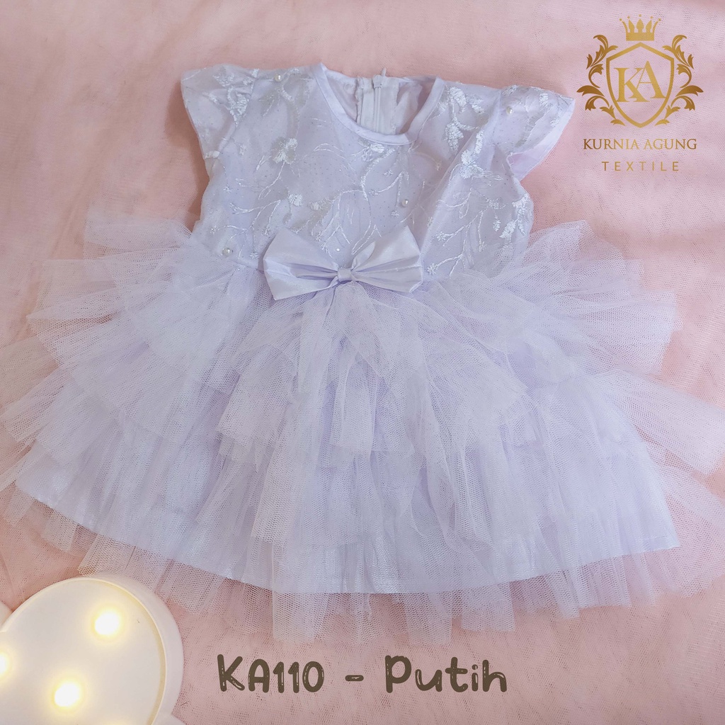 Gaun Putih Bayi Perempuan 0 6 12 Bulan Dress Baby Aqiqah Baju Baptis Bayi Perempuan 1 tahun Import Hampers Kado Baby New Born Kekinian Elegan Mewah