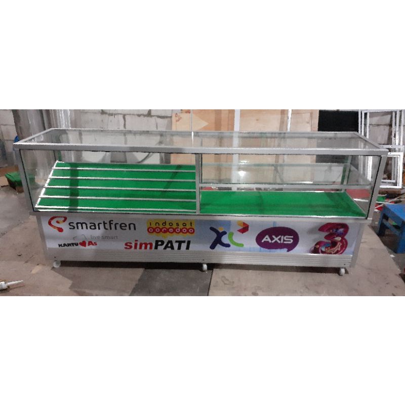 promo etalase konter 1,5m