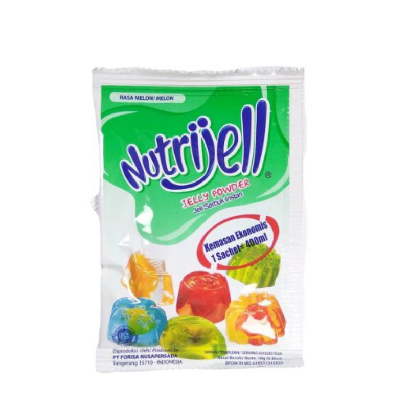 Nutrijell Nutrijel 10gram / Bubuk agar jelly pudding instan nutrijell