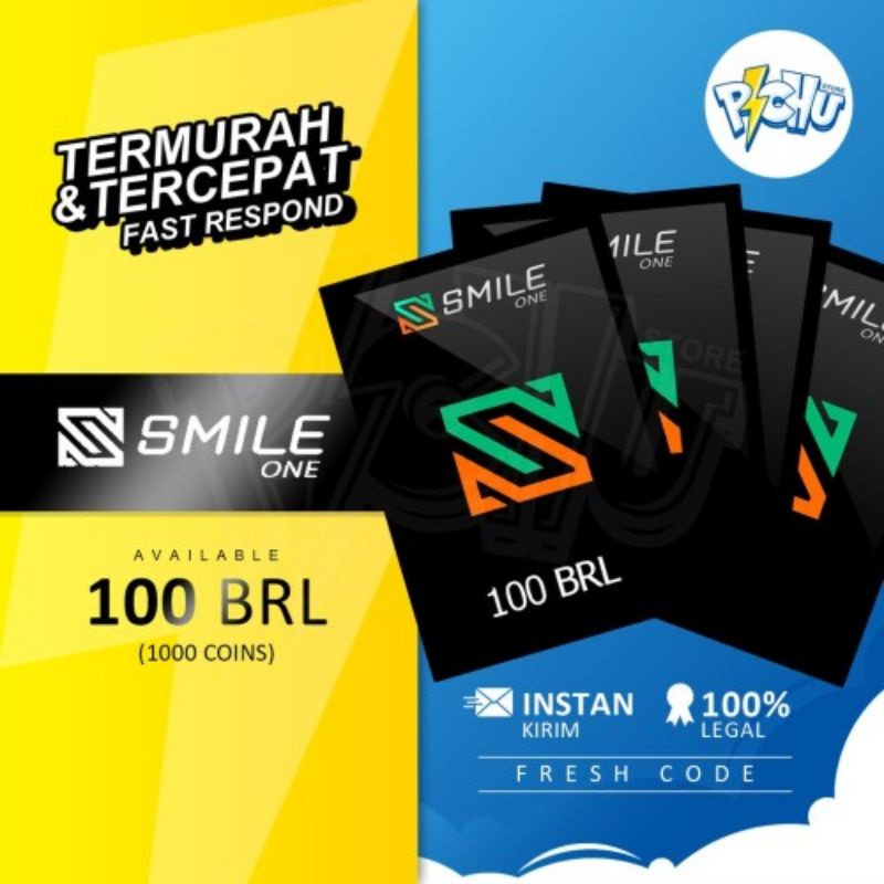 Instant Smile One Code (Smile One Coin) 100BRL/1000COIN Smile