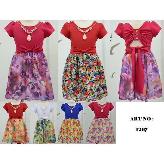 Dress Anak Perempuan Model Fashion Casual Motif Bunga