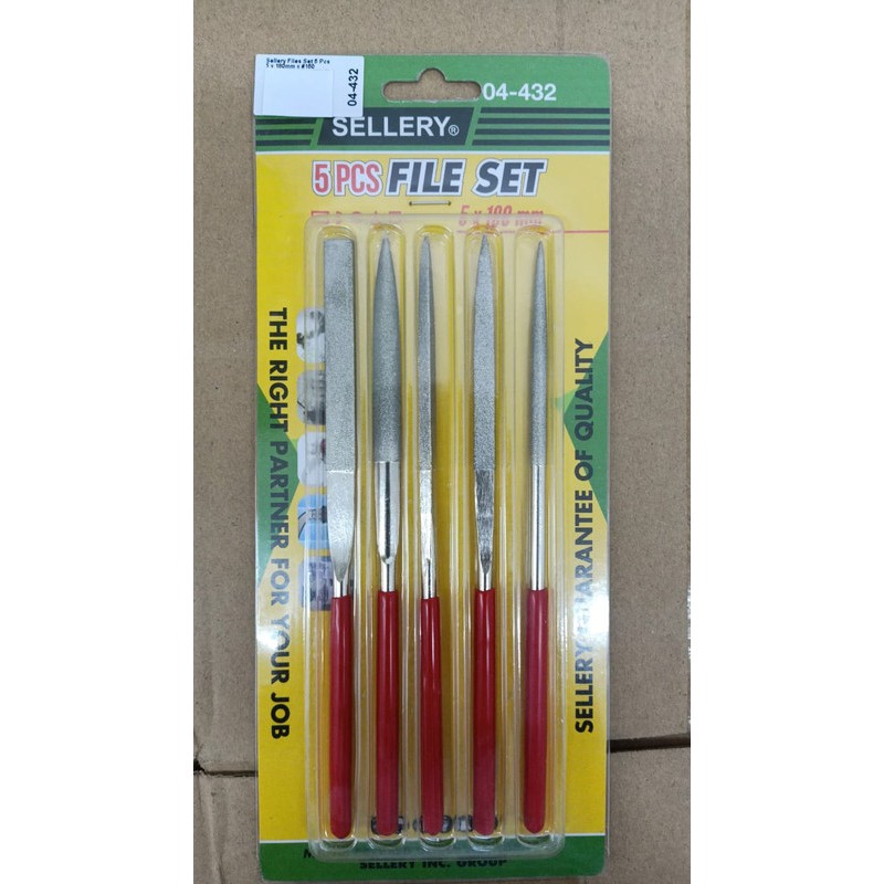 

File Set 5 x 180mm Flat Round