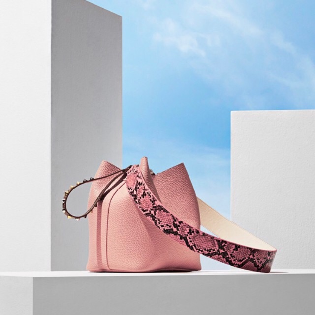 Tas find kapoor pingo bag mirror premium- pink phyton