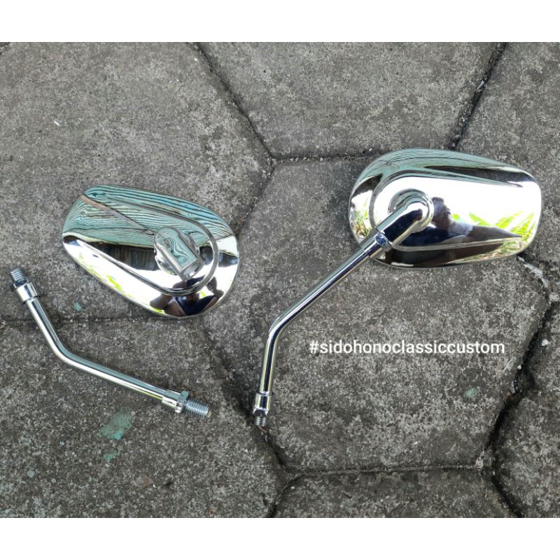 Spion harley davidson HD oval drat 14 pnp honda GL c70 CB MP Tiger beat scoopy vario pcx genio supra-2