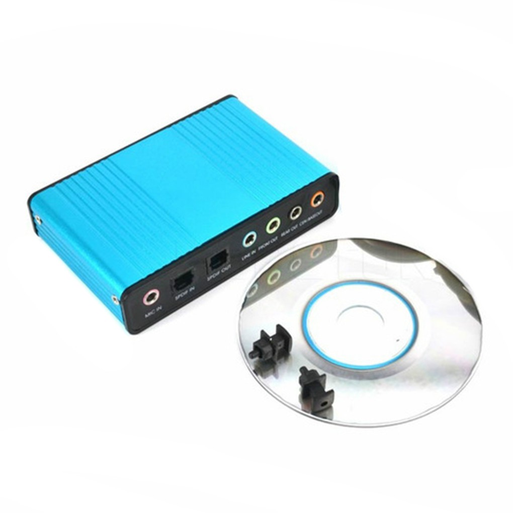 Sound Card Eksternal Surround Usb 6 Channel 5.1 / 7.1 Untuk Pc / Laptop / Tablet