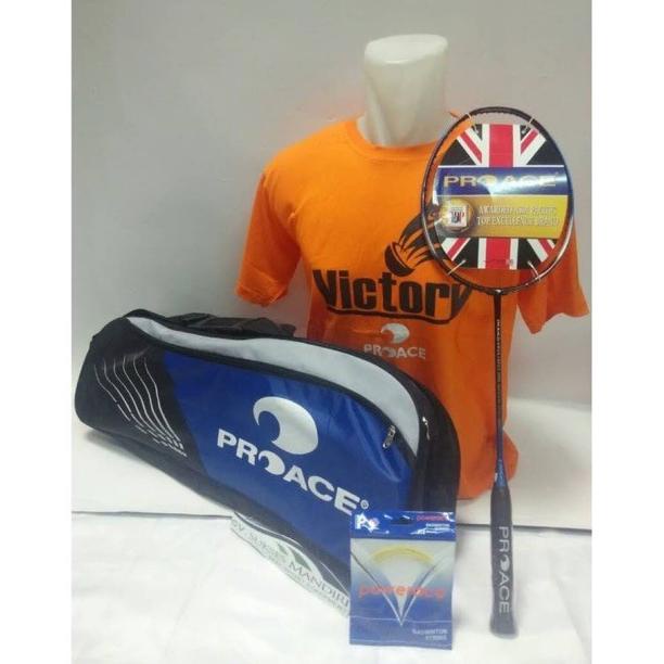 SJ925 RAKET BADMINTON PROACE SS SWEETSPOT 2000 KOMPLIT FULL SET TAS KA CB35213215