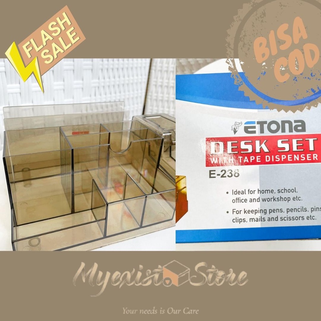 

Memo Holder Panjang 9 Sekat + TAPE HOLDER Desk Set ETONA Organizer Tempat Pensil Meja Pen Holder / Tempat Alat Tulis kantor perlengkapan sekolah ready jakarta bisa cod -IVN478
