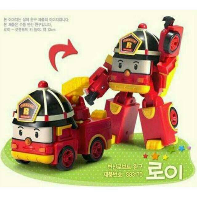 Robot police car poli robocar mobil polisi anak  kids toys 