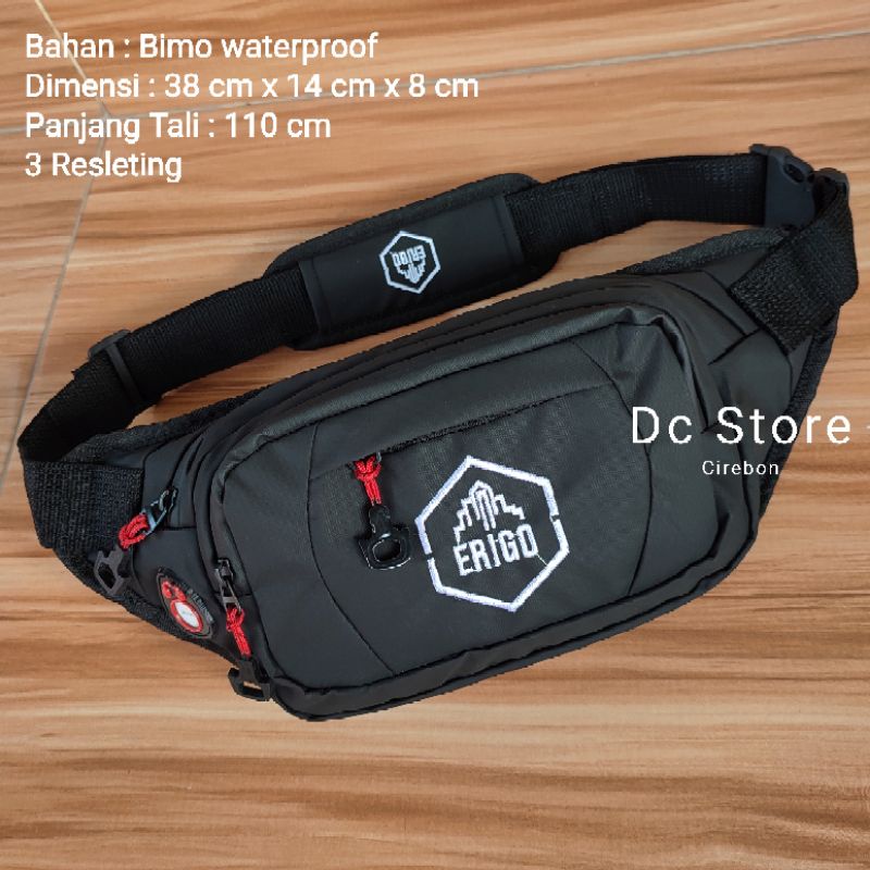 TAS WAIST BAG PRIA ANTI AIR RESLETING WATERPROOF