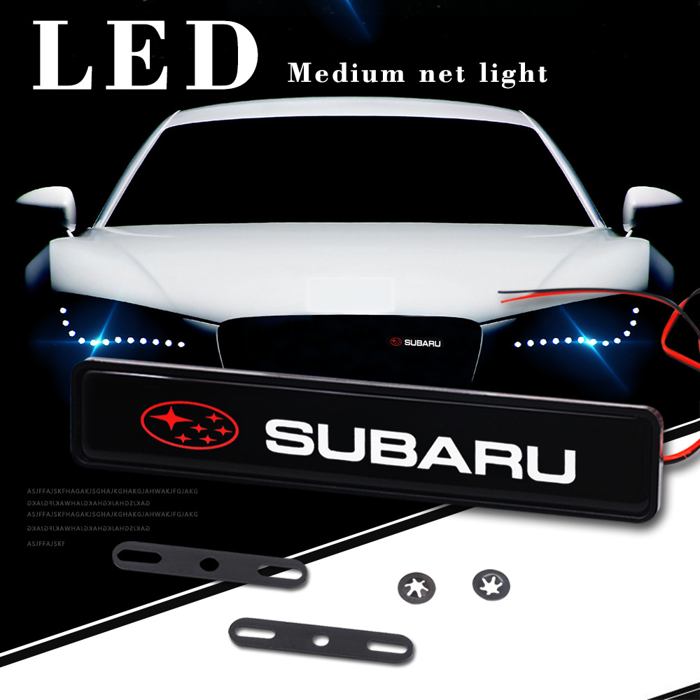 Stiker Emblem Logo Subaru Legacy Outback Forester Impreza Wrx Brz Subaru Xv Dengan Lampu Led Untuk Depan Mobil