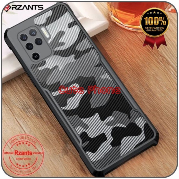 CASING OPPO RENO5F RENO 5F SOFT CASE CAMOUFLAGE ARMOR ACRYLIC