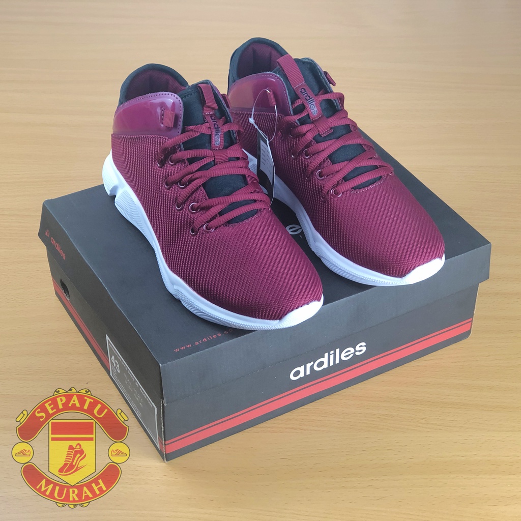 Sepatu Basket Ardiles Sedona Merah Maroon