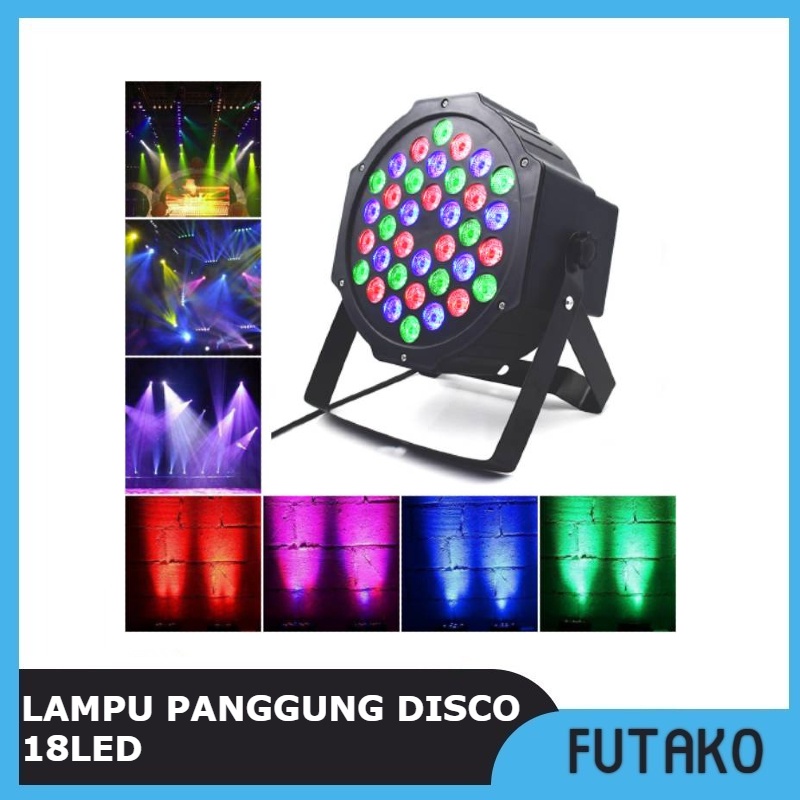 FUTAKO Lampu Panggung Par Light DISCO 18 / 36 LED